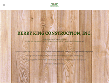 Tablet Screenshot of kerrykingconstruction.com
